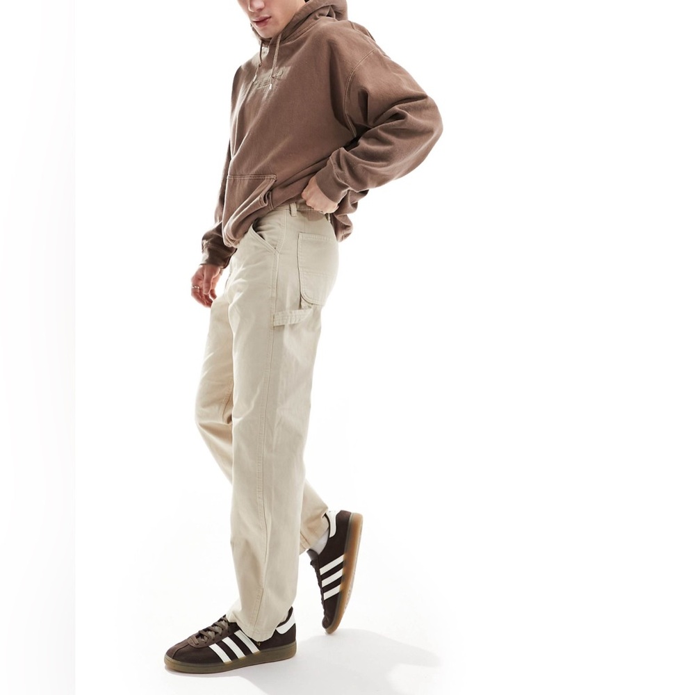 Jack & Jones loose fit carpenter‎ pants in beige